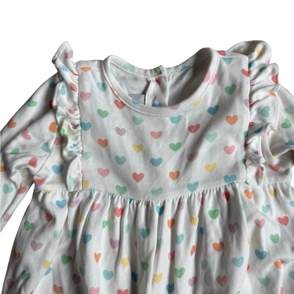James & Lottie Heart Print Baby Romper - Picture 5 of 8